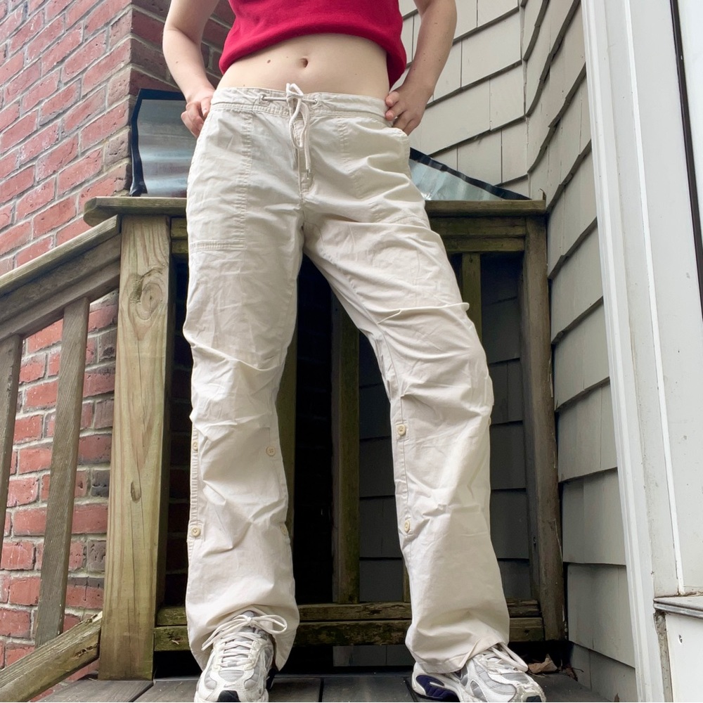 White Cargo Pants